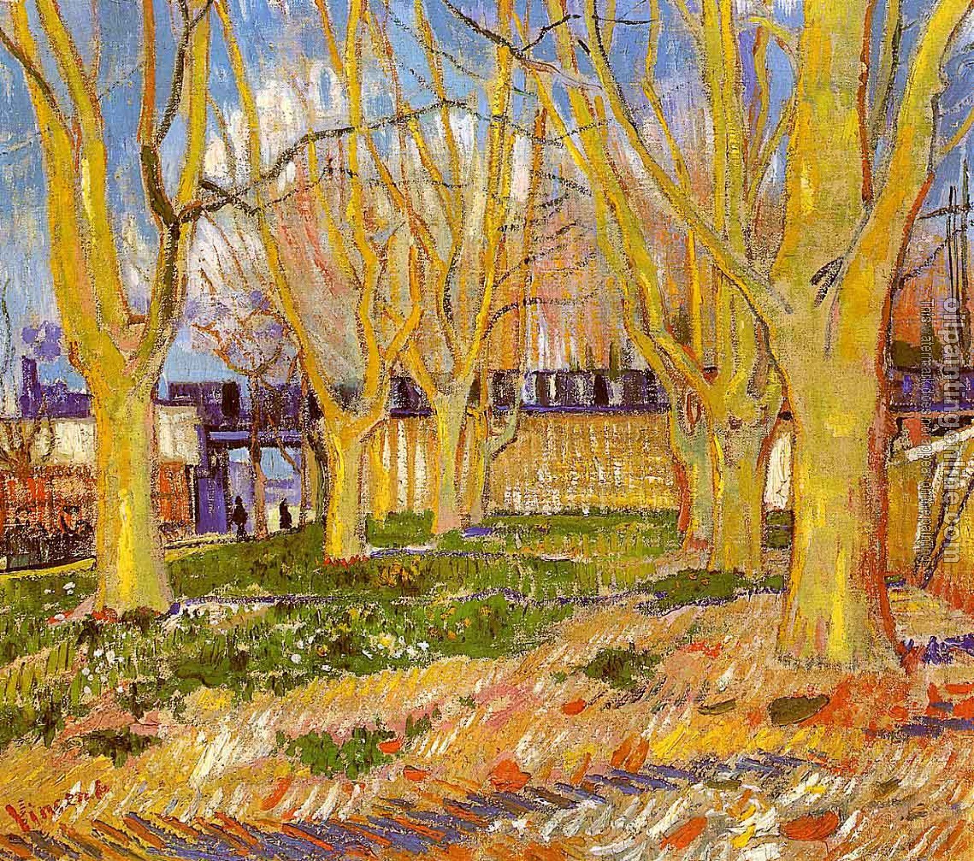 Gogh, Vincent van - Avenue of Plane Trees near Arles Station